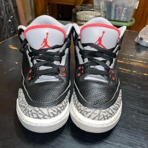 Jordan Kids Black and Red Sneakers
